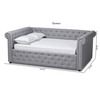Baxton Studio Mabelle Gray Upholstered Full Size Daybed 154-9484